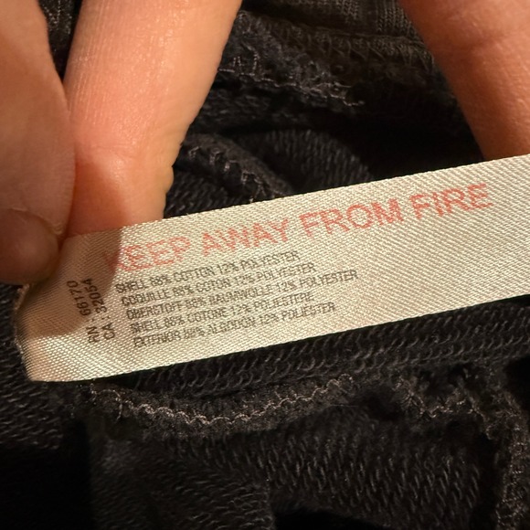 Daily Practice Anthropologie Cargo Bomber Jacket Washed Black XS Casual - Picture 7 of 9